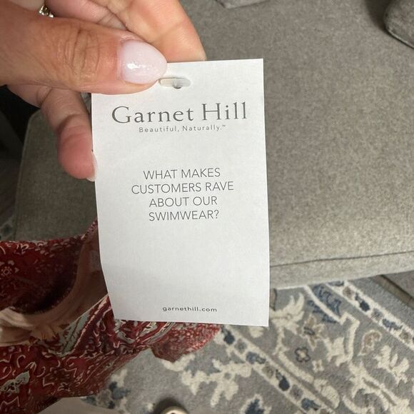 Garnet Hill One Piece Ruched Swimsuit 6 - Picture 6 of 10